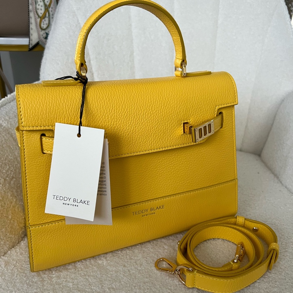 Teddy Blake Yellow Leather Handbag